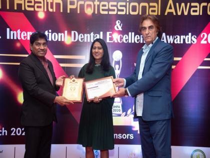 Dr Rajani Dable was awarded for Best Multi Specialty Dental Hospital/Clinic and for Excellence in Dental Implantology in 5th Edition of Indian Health Professionals Awards in Mumbai | Dr Rajani Dable was awarded for Best Multi Specialty Dental Hospital/Clinic and for Excellence in Dental Implantology in 5th Edition of Indian Health Professionals Awards in Mumbai