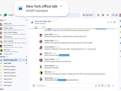 Google Chat spaces can now have up to 50K members | Google Chat spaces can now have up to 50K members Google Chat spaces can now have up to 50K members | Google Chat spaces can now have up to 50K members