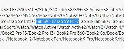 Samsung accidentally confirms Galaxy Tab S9 FE series | Samsung accidentally confirms Galaxy Tab S9 FE series