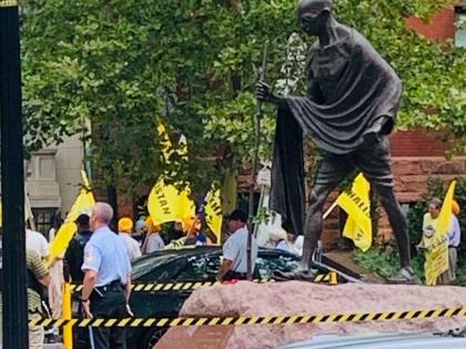 Unprecedented US security at Indian embassy in Washington DC for Khalistan rally | Unprecedented US security at Indian embassy in Washington DC for Khalistan rally Unprecedented US security at Indian embassy in Washington DC for Khalistan rally | Unprecedented US security at Indian embassy in Washington DC for Khalistan rally