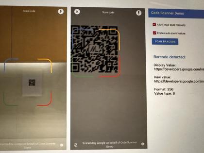 Google scanner to let Android phones read QR codes from across the room | Google scanner to let Android phones read QR codes from across the room Google scanner to let Android phones read QR codes from across the room | Google scanner to let Android phones read QR codes from across the room