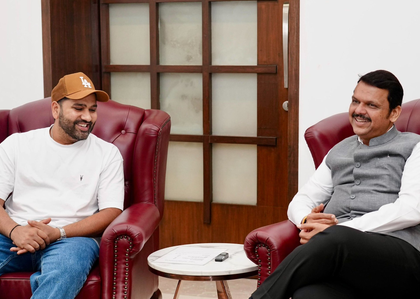 Maharashtra CM Fadnavis, Rohit Sharma to attend MCA's stand reveal ceremony at Wankhede Stadium | Maharashtra CM Fadnavis, Rohit Sharma to attend MCA's stand reveal ceremony at Wankhede Stadium Maharashtra CM Fadnavis, Rohit Sharma to attend MCA's stand reveal ceremony at Wankhede Stadium | Maharashtra CM Fadnavis, Rohit Sharma to attend MCA's stand reveal ceremony at Wankhede Stadium