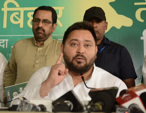 Tejashwi Yadav questions strongman Anant Singh’s parole during polls | Tejashwi Yadav questions strongman Anant Singh’s parole during polls