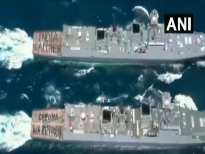 Indian Navy salutes coronavirus warriors | Indian Navy salutes coronavirus warriors