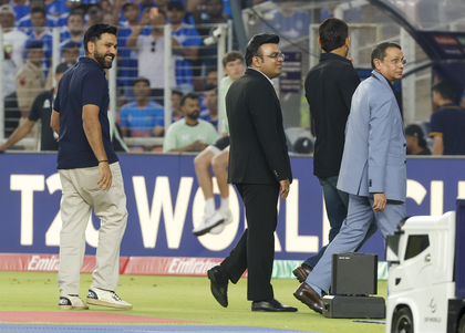 T20 WC: Amit Shah attends IND-NZ final with son Jay Shah and family | T20 WC: Amit Shah attends IND-NZ final with son Jay Shah and family