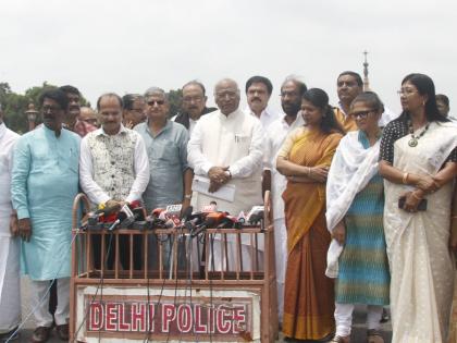 INDIA MPs' delegation meets President over Manipur, Kharge says PM avoiding Parliament | INDIA MPs' delegation meets President over Manipur, Kharge says PM avoiding Parliament INDIA MPs' delegation meets President over Manipur, Kharge says PM avoiding Parliament | INDIA MPs' delegation meets President over Manipur, Kharge says PM avoiding Parliament