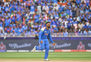 Champions Trophy: Looked to stick to stump line and wait for batter to make mistake, says Chakaravarthy | Champions Trophy: Looked to stick to stump line and wait for batter to make mistake, says Chakaravarthy