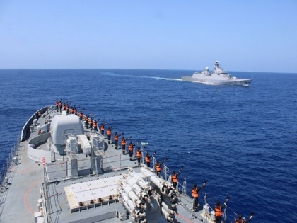 INS Tabar participates in maritime exercise with Algerian Navy | INS Tabar participates in maritime exercise with Algerian Navy
