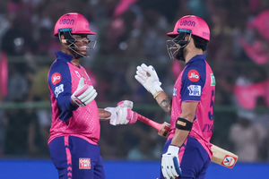 IPL 2024: Riyan Parag smashes unbeaten 84 as RR make competitive 185/5 against DC | IPL 2024: Riyan Parag smashes unbeaten 84 as RR make competitive 185/5 against DC
