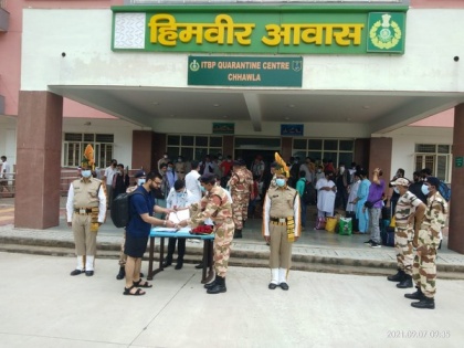 Delhi: 78 people evacuated from Afghanistan complete 14-day quarantine at ITBP camp | Delhi: 78 people evacuated from Afghanistan complete 14-day quarantine at ITBP camp