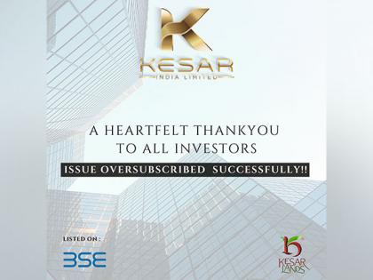 Kesar India Limited IPO Closes: Issue Over-Subscribed; Allotments on 8thJuly | Kesar India Limited IPO Closes: Issue Over-Subscribed; Allotments on 8thJuly Kesar India Limited IPO Closes: Issue Over-Subscribed; Allotments on 8thJuly | Kesar India Limited IPO Closes: Issue Over-Subscribed; Allotments on 8thJuly