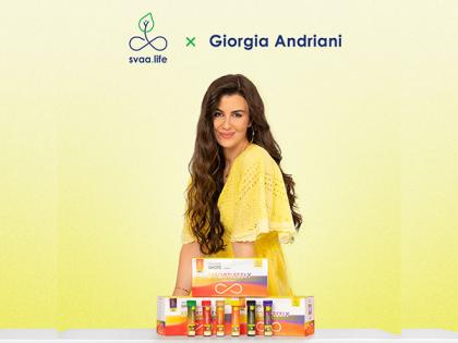 svaa.life's brings world's first plant based collagen beauty, ready-to-drink wellness shot launched by Giorgia Andriani | svaa.life's brings world's first plant based collagen beauty, ready-to-drink wellness shot launched by Giorgia Andriani