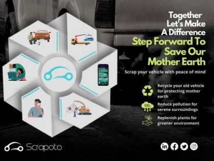 Scrapoto India emerges as 1st company to provide online service in vehicle scrapping | Scrapoto India emerges as 1st company to provide online service in vehicle scrapping