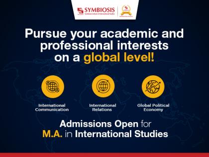 Symbiosis School of International Studies invites applications for M.A. in International Studies: Online registration open now | Symbiosis School of International Studies invites applications for M.A. in International Studies: Online registration open now