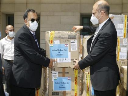 Indian Ambassador hands over medical aid to Lebanon to help in fight against COVID-19 | Indian Ambassador hands over medical aid to Lebanon to help in fight against COVID-19 Indian Ambassador hands over medical aid to Lebanon to help in fight against COVID-19 | Indian Ambassador hands over medical aid to Lebanon to help in fight against COVID-19