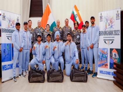 Chief of Naval Staff felicitates Indian Navy participants in Commonwealth Games 2022 | Chief of Naval Staff felicitates Indian Navy participants in Commonwealth Games 2022