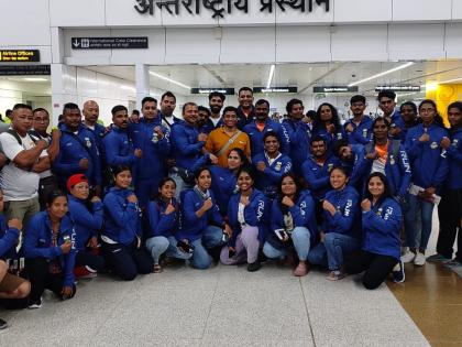 43-member strong Indian contingent departs for World Armwrestling | 43-member strong Indian contingent departs for World Armwrestling