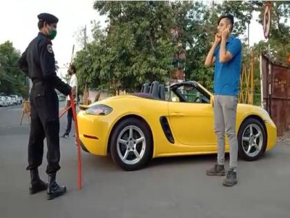 Indore driver made to do sit ups for taking car out for ride during lockdown | Indore driver made to do sit ups for taking car out for ride during lockdown