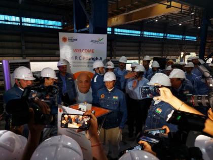 Steel Minister dedicates JSP's 1.4 MTPA Rebar mill to the nation | Steel Minister dedicates JSP's 1.4 MTPA Rebar mill to the nation