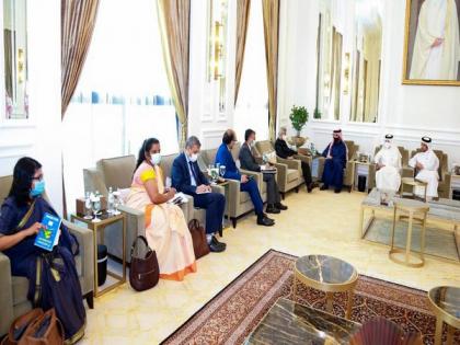EAM Jaishankar meets Qatari Amir, PM; discusses bilateral economic, security cooperation | EAM Jaishankar meets Qatari Amir, PM; discusses bilateral economic, security cooperation
