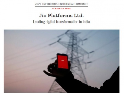 Jio Platforms figures in TIME100 most influential companies | Jio Platforms figures in TIME100 most influential companies