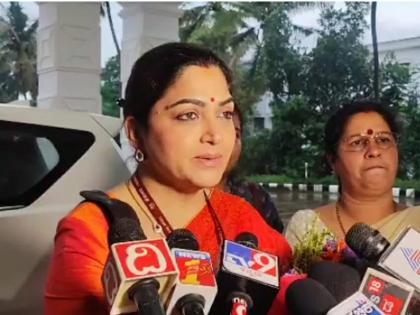 Restroom row: NCW's Khushbu Sundar arrives in K'taka | Restroom row: NCW's Khushbu Sundar arrives in K'taka Restroom row: NCW's Khushbu Sundar arrives in K'taka | Restroom row: NCW's Khushbu Sundar arrives in K'taka