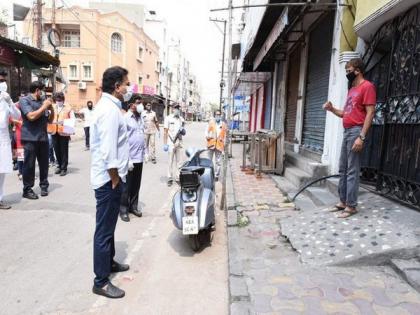 KT Rama Rao inspects containment zones in Hyderabad | KT Rama Rao inspects containment zones in Hyderabad KT Rama Rao inspects containment zones in Hyderabad | KT Rama Rao inspects containment zones in Hyderabad