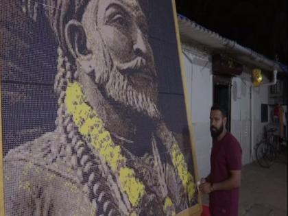 Mumbai-based animator makes mosaic portrait of Chhatrapati Shivaji, sets world record | Mumbai-based animator makes mosaic portrait of Chhatrapati Shivaji, sets world record