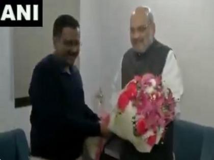 Kejriwal meets Amit Shah; discusses Delhi-related issues | Kejriwal meets Amit Shah; discusses Delhi-related issues