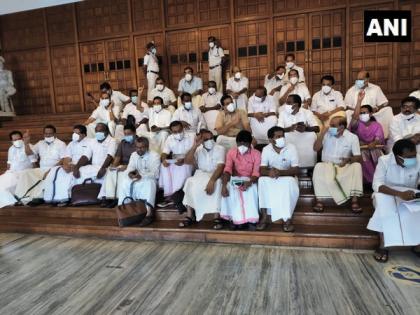 Kerala dollar smuggling case: Oppn leaders boycott assembly session, demand CM Vijayan's resignation | Kerala dollar smuggling case: Oppn leaders boycott assembly session, demand CM Vijayan's resignation Kerala dollar smuggling case: Oppn leaders boycott assembly session, demand CM Vijayan's resignation | Kerala dollar smuggling case: Oppn leaders boycott assembly session, demand CM Vijayan's resignation