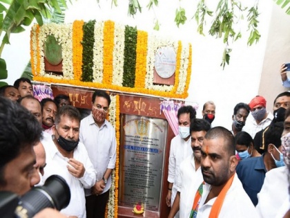 MoS Kishan Reddy, Telangana Minister KTR inaugurate flats for the needy | MoS Kishan Reddy, Telangana Minister KTR inaugurate flats for the needy
