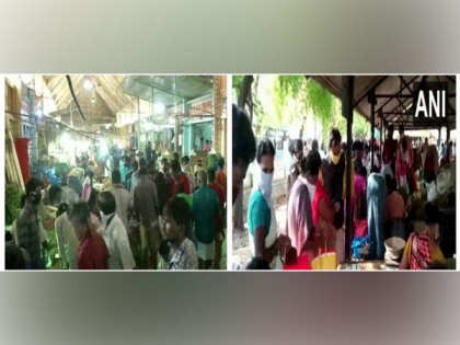 People in Tamil Nadu throng vegetable markets after CM announces 4-day complete lockdown | People in Tamil Nadu throng vegetable markets after CM announces 4-day complete lockdown