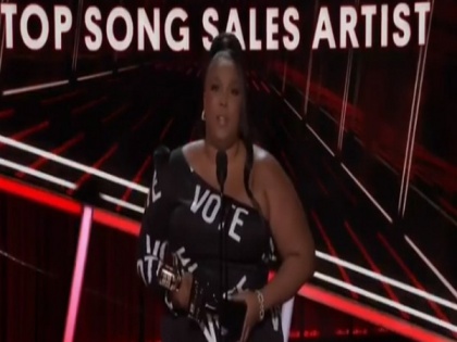 Lizzo urges people to vote, delivers powerful message about suppression in Billboard Music Awards' acceptance speech | Lizzo urges people to vote, delivers powerful message about suppression in Billboard Music Awards' acceptance speech