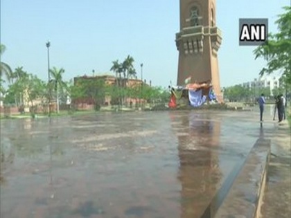 Lucknow's Ghantaghar sanitised after anti-CAA protest suspended over coronavirus | Lucknow's Ghantaghar sanitised after anti-CAA protest suspended over coronavirus