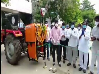 Andhra Pradesh MLA washes feet of sanitation workers | Andhra Pradesh MLA washes feet of sanitation workers