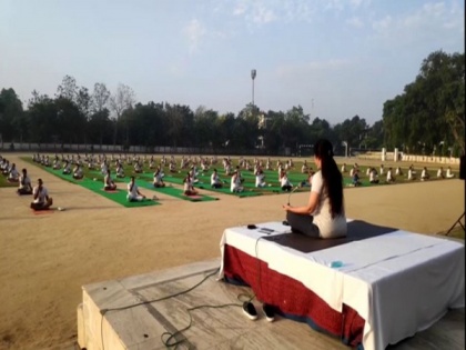 Yoga camps being organised for policemen in UP's Moradabad | Yoga camps being organised for policemen in UP's Moradabad