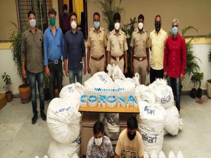 2 arrested in Mumbai for hoarding 10,000 bottles of hand sanitisers | 2 arrested in Mumbai for hoarding 10,000 bottles of hand sanitisers