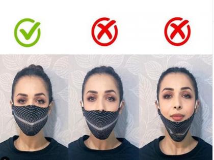 Malaika Arora shares right way to wear face mask amid pandemic | Malaika Arora shares right way to wear face mask amid pandemic Malaika Arora shares right way to wear face mask amid pandemic | Malaika Arora shares right way to wear face mask amid pandemic