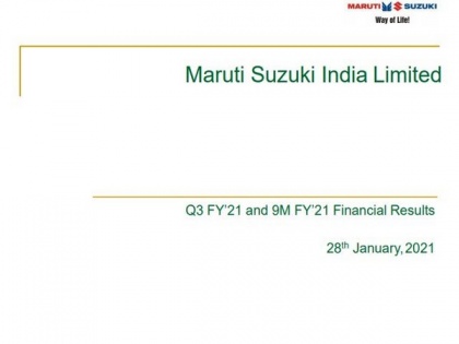 Maruti Suzuki Q3 net profit accelerates 24 pc to Rs 1,941 cr | Maruti Suzuki Q3 net profit accelerates 24 pc to Rs 1,941 cr