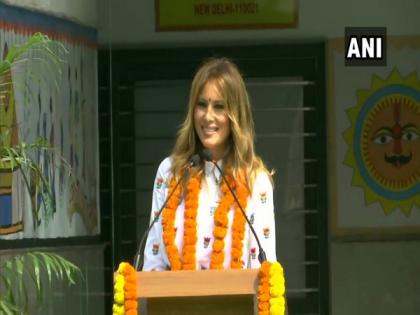 Namaste, Happiness Curriculum, Be Best, Madhubani and more, as Melania visits Delhi school | Namaste, Happiness Curriculum, Be Best, Madhubani and more, as Melania visits Delhi school Namaste, Happiness Curriculum, Be Best, Madhubani and more, as Melania visits Delhi school | Namaste, Happiness Curriculum, Be Best, Madhubani and more, as Melania visits Delhi school