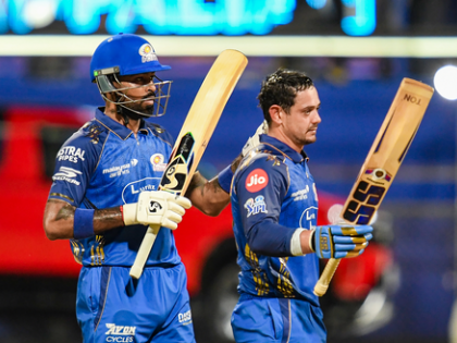 IPL 2026: De Kock's unbeaten 112 helps Mumbai Indians post 195/6 against PBKS | IPL 2026: De Kock's unbeaten 112 helps Mumbai Indians post 195/6 against PBKS