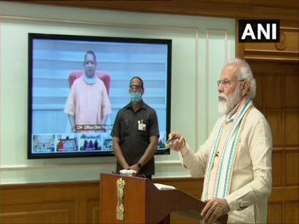 PM Narendra Modi launches 'Atma Nirbhar UP Rojgar Abhiyan', over 1.25 cr to benefit | PM Narendra Modi launches 'Atma Nirbhar UP Rojgar Abhiyan', over 1.25 cr to benefit