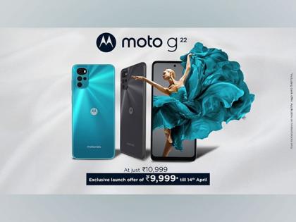 Motorola g22 goes on sale today on Flipkart at an exclusive launch offer of just Rs. 9,999* | Motorola g22 goes on sale today on Flipkart at an exclusive launch offer of just Rs. 9,999*