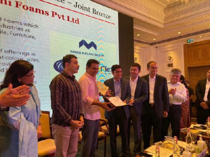 Shree Malani Foams felicitated with the prestigious Telangana State Industry Awards for Excellence in the Exports category | Shree Malani Foams felicitated with the prestigious Telangana State Industry Awards for Excellence in the Exports category
