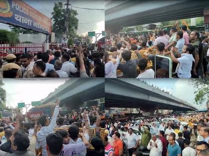Protest in Delhi over violence during Muharram processions | Protest in Delhi over violence during Muharram processions Protest in Delhi over violence during Muharram processions | Protest in Delhi over violence during Muharram processions