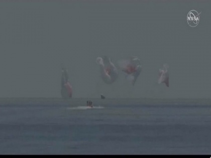 SpaceX capsule with two NASA astronauts makes splashdown in Gulf of Mexico | SpaceX capsule with two NASA astronauts makes splashdown in Gulf of Mexico