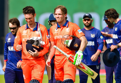 T20 WC: All-round Bas de Leede leads Netherlands to seven-wicket win over Namibia | T20 WC: All-round Bas de Leede leads Netherlands to seven-wicket win over Namibia