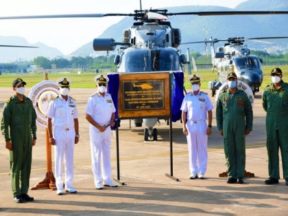 Navy inducts 3 indigenously-built advanced light helicopters ALH MK III | Navy inducts 3 indigenously-built advanced light helicopters ALH MK III