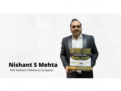 Nishant S Mehta won excellence in Fintech & Banking Audits award from Business Mint | Nishant S Mehta won excellence in Fintech & Banking Audits award from Business Mint
