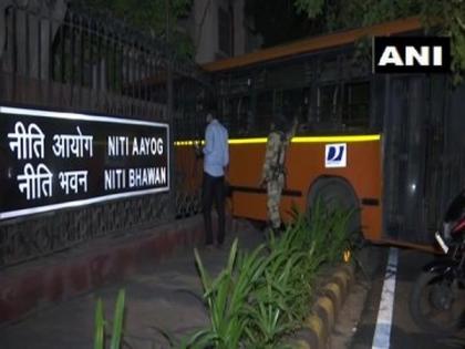 Delhi: DTC bus crashes into NITI Aayog building wall, driver injured | Delhi: DTC bus crashes into NITI Aayog building wall, driver injured Delhi: DTC bus crashes into NITI Aayog building wall, driver injured | Delhi: DTC bus crashes into NITI Aayog building wall, driver injured